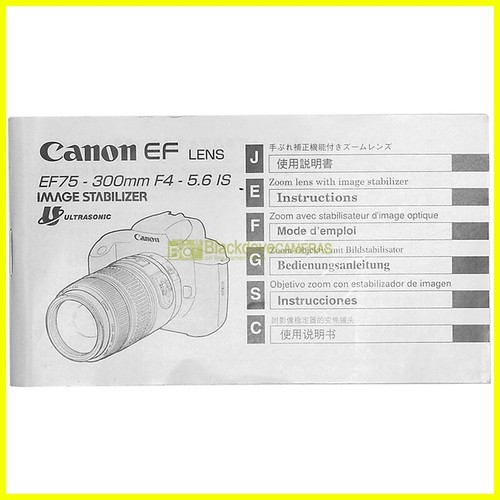 Manuale istruzioni canon - canon, ef
